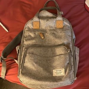 Unisex gray Diaper Bag